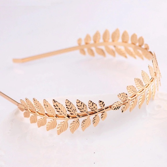 Golden Leaf Headband - Picture 2 of 7